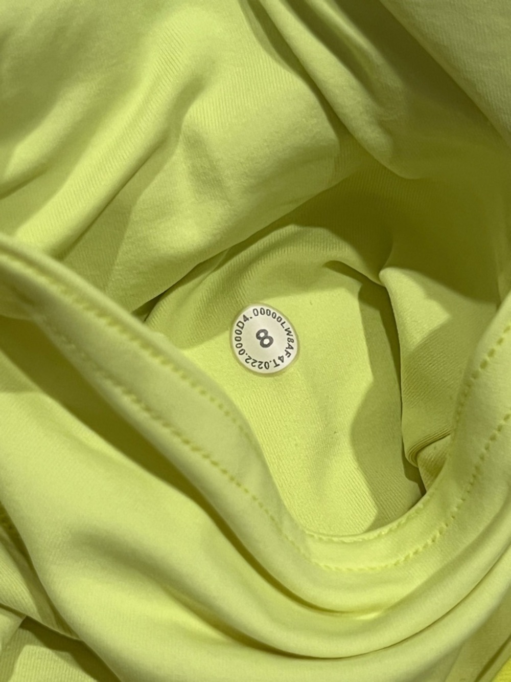 Lululemon Hotty Hot Neon Yellow Skort Skirt long Size 8 - Picture 8 of 13
